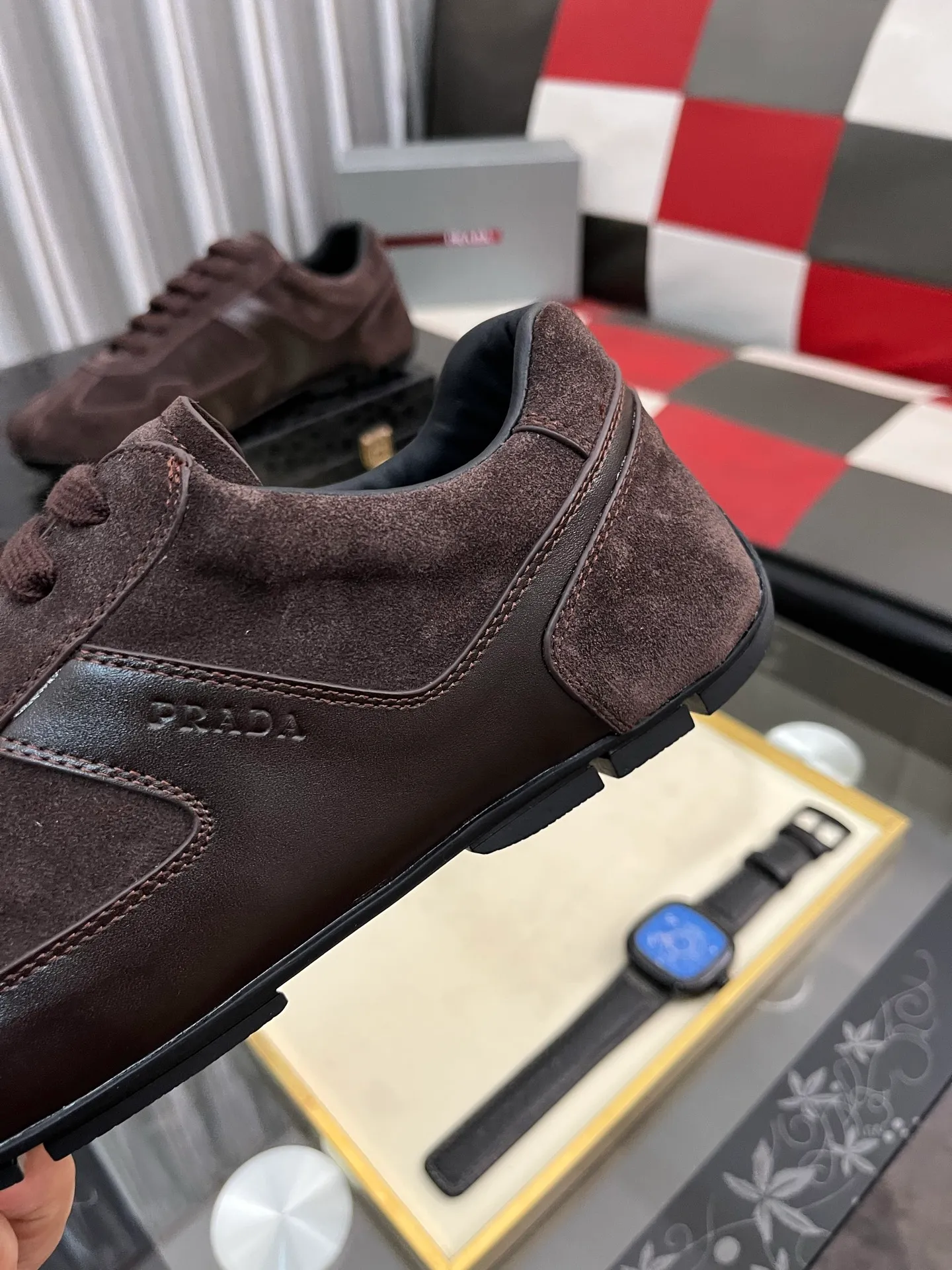 Men's men's shoes 💰458⌚️⌚️prada: New casual shoes for spring and summer, sports sneakers, fabric: imported cowhide, lining: original lining, sole: original sole, size: 38-443️⃣colors available